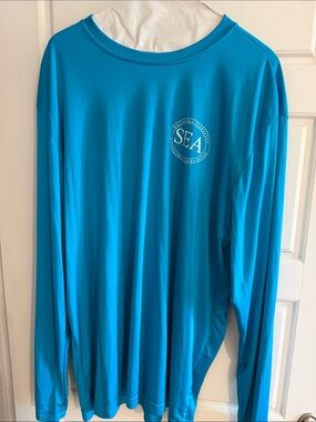 SEA Bright Aqua Long Sleeve Performance Top